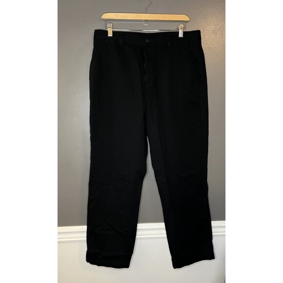 Vintage Dockers Black Flat Front Women’s Slacks Size 16 Short - Picture 1 of 5
